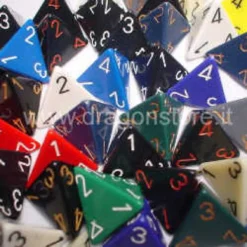 Assortimento 50 Dadi Opachi - D4