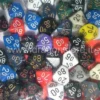 Assortimento 50 Dadi Opachi - D10%