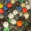 Assortimento 50 Dadi Opachi - D20