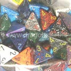 Assortimento 50 Dadi Speckled - D4