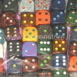 Assortimento 50 Dadi Speckled - D6 con Puntini