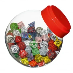 Barattolo di Dadi - D4, D6, D8, D10, D12 e D20 (150)