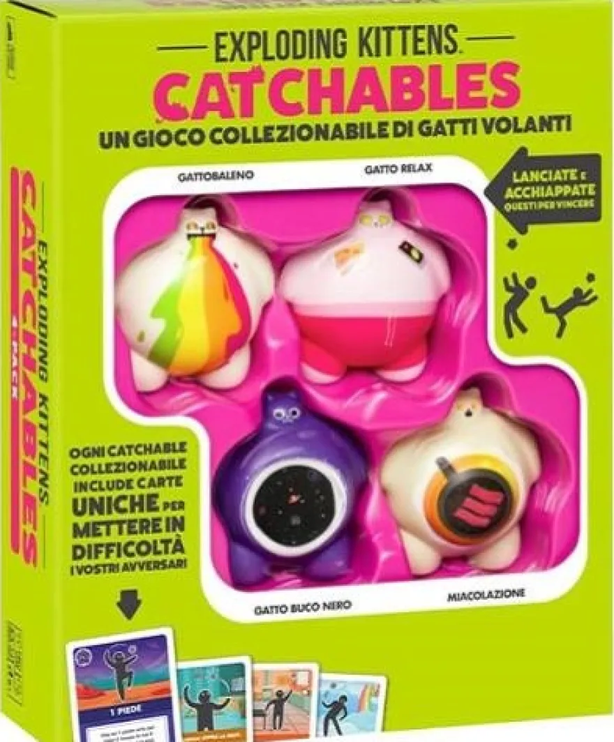 CATchables 4-Pack - Gattobaleno, Gatto Relax, Gatto Buco Nero, Miacolazione