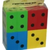 Dadi d6 in Gomma Morbida 10cm - Confezione da 4