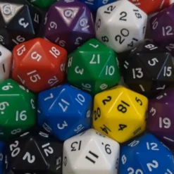 Dadi d20 Jumbo Opachi - Assortimento
