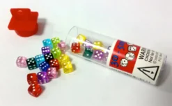 Dadi Micro Trasparenti (30) - Colori Assortiti