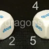 Dado d6 Big - Numeri in Lettere - Francese