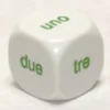 Dado d6 Big - Numeri in Lettere - Italiano