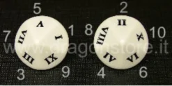 Dado d10 Big - Numeri Romani