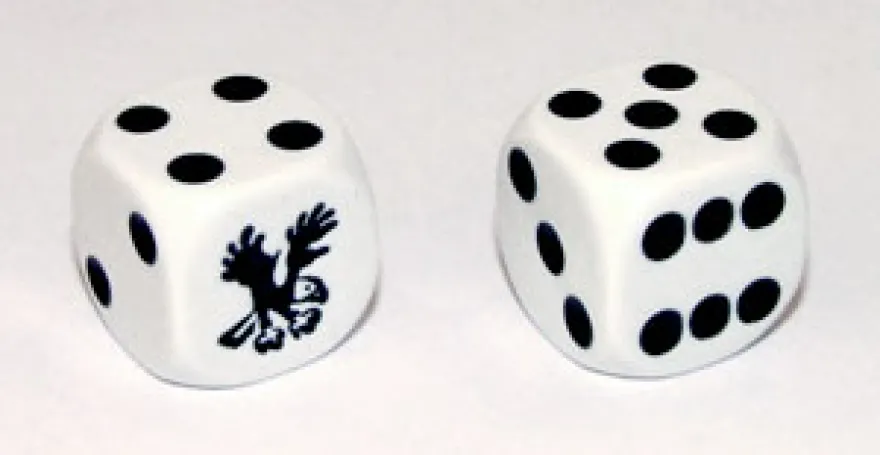 Dado d6 con Animale - Aquila