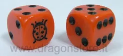 Dado d6 con Animale - Coccinella