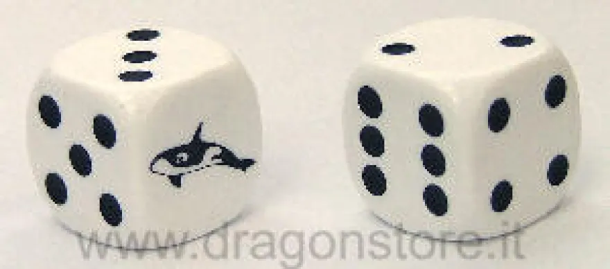 Dado d6 con Animale - Orca
