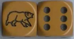 Dado d6 con Animale - Orso bruno