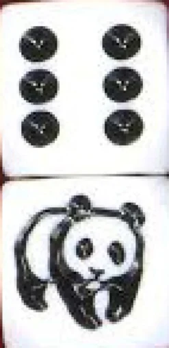Dado d6 con Animale - Panda