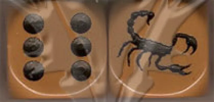 Dado d6 con Animale - Scorpione
