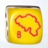Dado d6 con Immagine - Nazione: Belgio