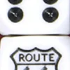 Dado d6 con Immagine - Route 66