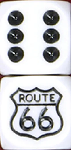 Dado d6 con Immagine - Route 66