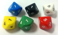 Dado d10 - Numeri 1-5 Ripetuti - Assortimento