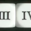 Dado d6 - Numeri Romani