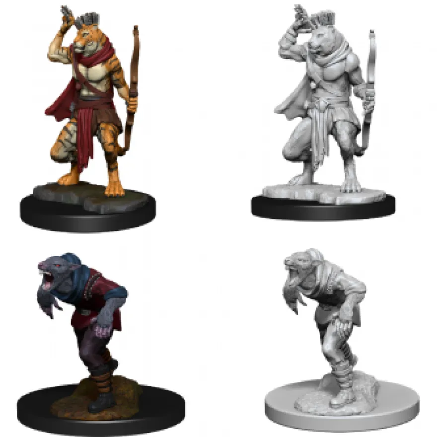 D&D Nolzur's Marvelous Miniatures - Ratto Mannaro e Tigre Mannara