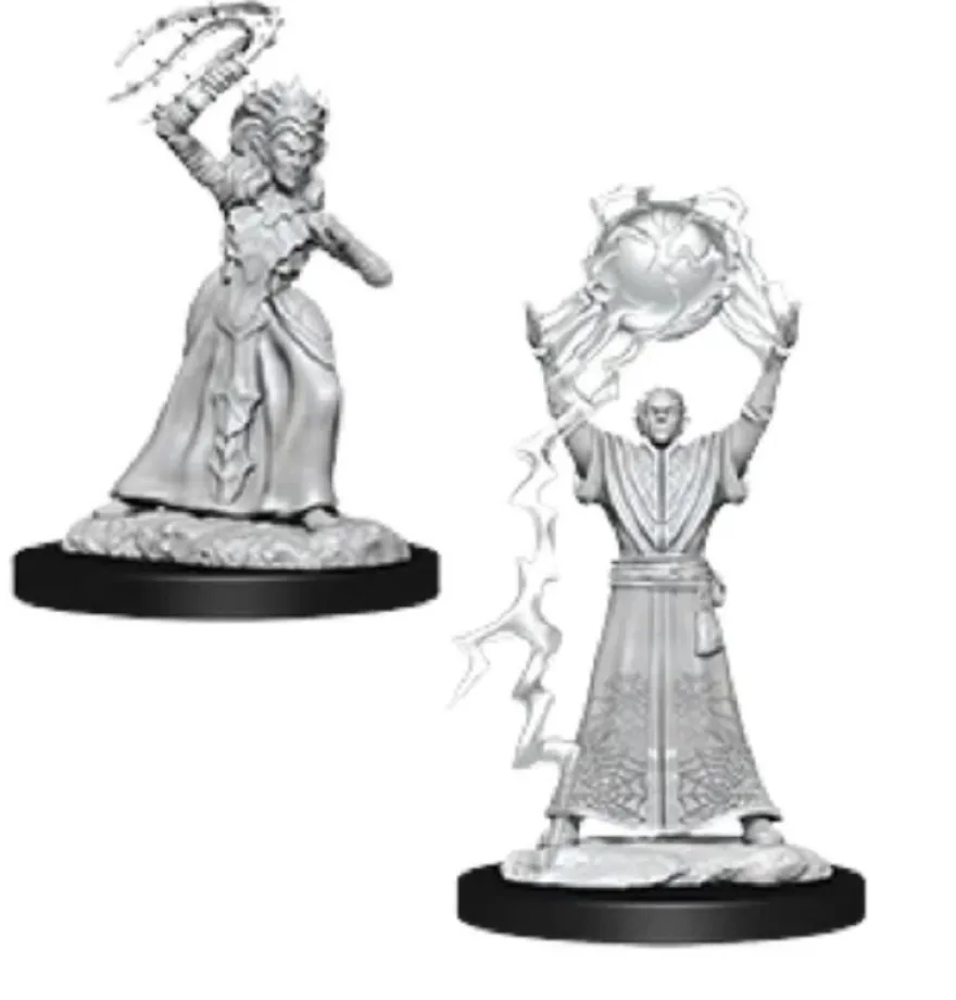D&D Nolzur's Marvelous Miniatures - Drow Mage & Drow Priestess