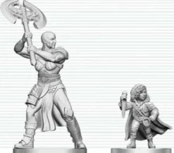 D&D Nolzur's Marvelous Miniatures - Goliath Barbarian & Halfling Rogue
