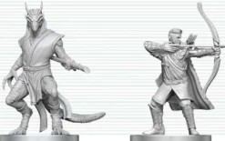D&D Nolzur's Marvelous Miniatures - Elf Ranger & Dragonborn Monk