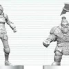 D&D Nolzur's Marvelous Miniatures - Cultist of Bane & Dwarf Zhentilar Soldier