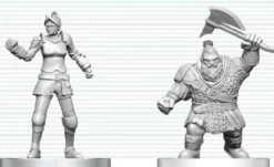 D&D Nolzur's Marvelous Miniatures - Cultist of Bane & Dwarf Zhentilar Soldier