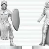 D&D Nolzur's Marvelous Miniatures - Black Gauntlet & Zhentilar Paladin of Bane