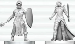 D&D Nolzur's Marvelous Miniatures - Black Gauntlet & Zhentilar Paladin of Bane