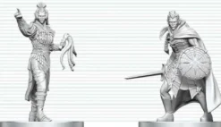 D&D Nolzur's Marvelous Miniatures - Drow Elite Warrior & Drow Priestess of Lolth