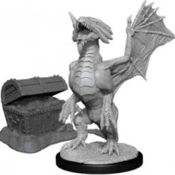 D&D Nolzur's Marvelous Miniatures - Drago di Bronzo Cucciolo e Tesoro Marino