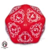 D20 Segnapunti Gigante - Rosso