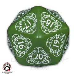 D20 Segnapunti Gigante - Verde