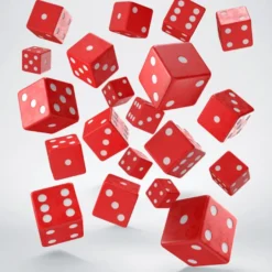Full Pack Of D6: Rosso/Bianco (20)