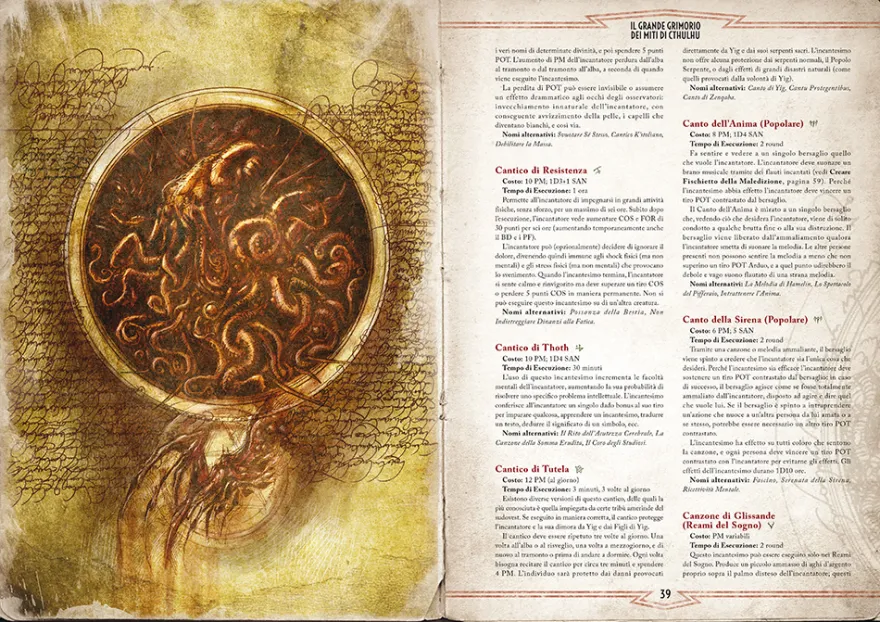Il Richiamo di Cthulhu - Il Grande Grimorio della Magia dei Miti di Cthulhu