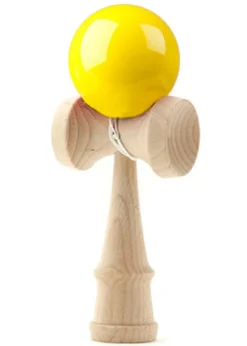 Kendama Yattaman in legno - Giallo