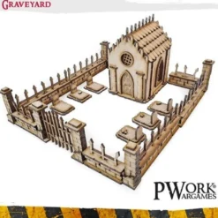 MDF Terrain Scenery - Graveyard (M)