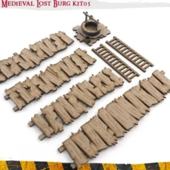 MDF Terrain Scenery - Medieval Lost Burg 05 (S)