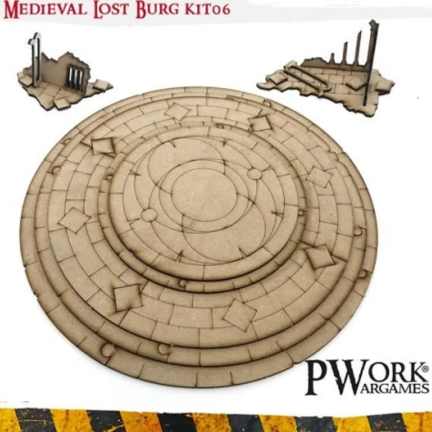 MDF Terrain Scenery - Medieval Lost Burg 06 (M)