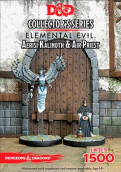 OFFERTA RAVEN PRIME - D&D Miniature Collector's Series - Elemental Evil: Aerisi Kalinoth & Air Priest