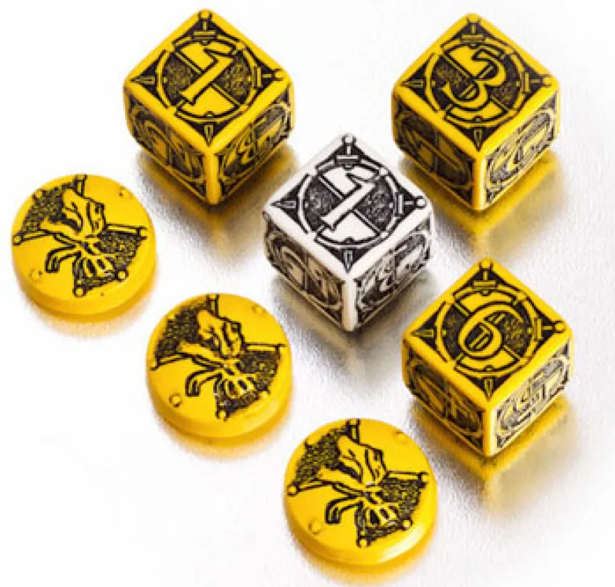 OFFERTA RAVEN PRIME - Kingsburg - Set di Dadi e Segnalini Giallo