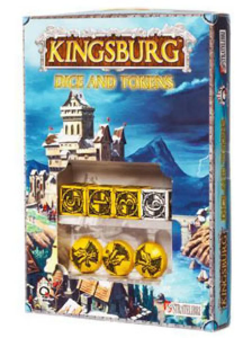 OFFERTA RAVEN PRIME - Kingsburg - Set di Dadi e Segnalini Giallo