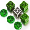 OFFERTA RAVEN PRIME - Kingsburg - Set di Dadi e Segnalini Verde