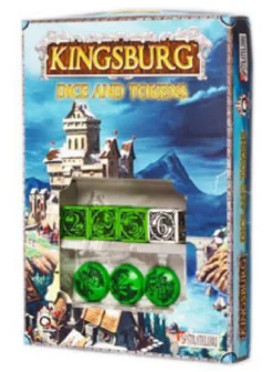 OFFERTA RAVEN PRIME - Kingsburg - Set di Dadi e Segnalini Verde