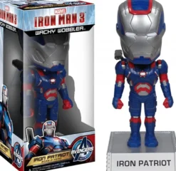 OFFERTA RAVEN PRIME - Wacky Wobbler Marvel Iron Man 3: Iron Patriot (Metallic)