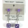 Orecchini Dadi d6 - 1 Micro Dado + 1 Pendente Mini