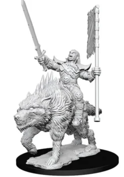 Pathfinder Battles Deep Cuts - Orc on Dire Wolf